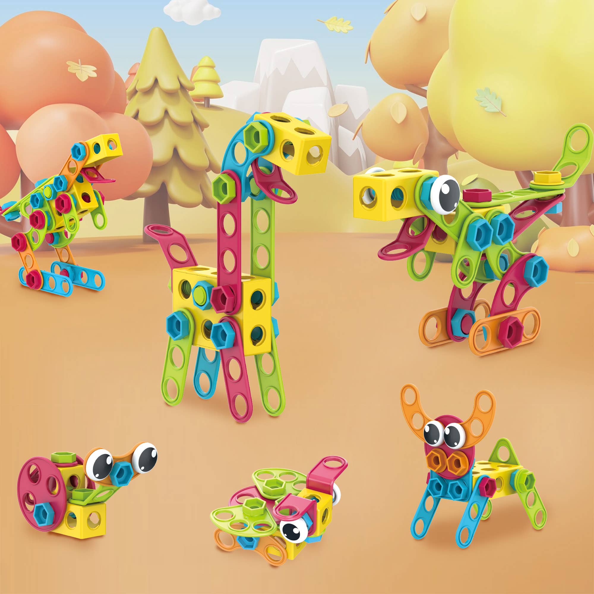 PicassoTiles - PicassoTiles 115pc Engineering Construction Set - Ages 3+