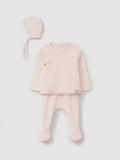 Three-piece ajour pattern set | Pink | Snug