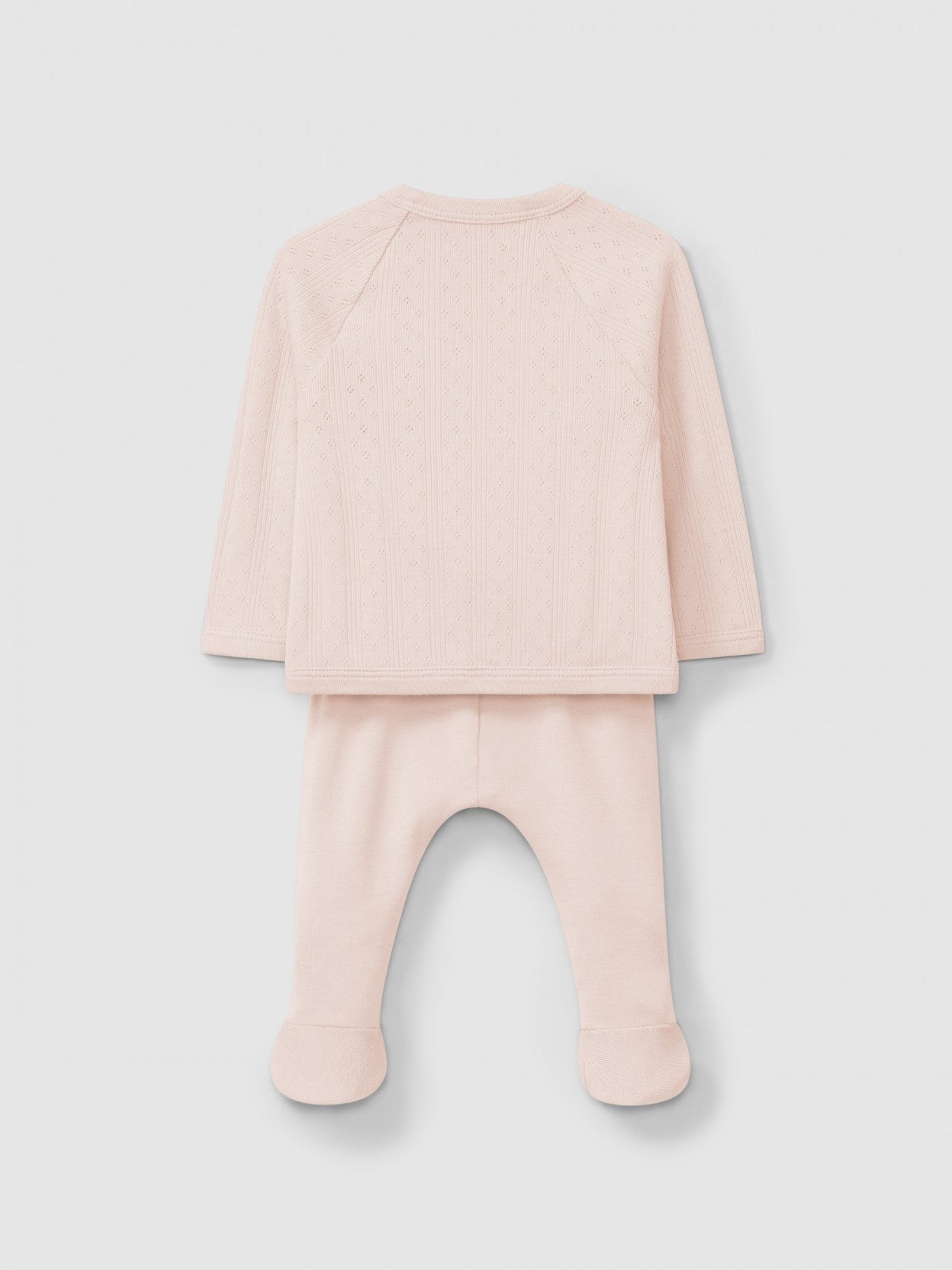 Three-piece ajour pattern set | Pink | Snug