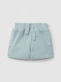 Waffle weave pull-up shorts | Mint Blue | Snug