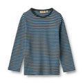 Long Sleeve T-shirt Stig | Bright Blue Stripe | Wheat Kids