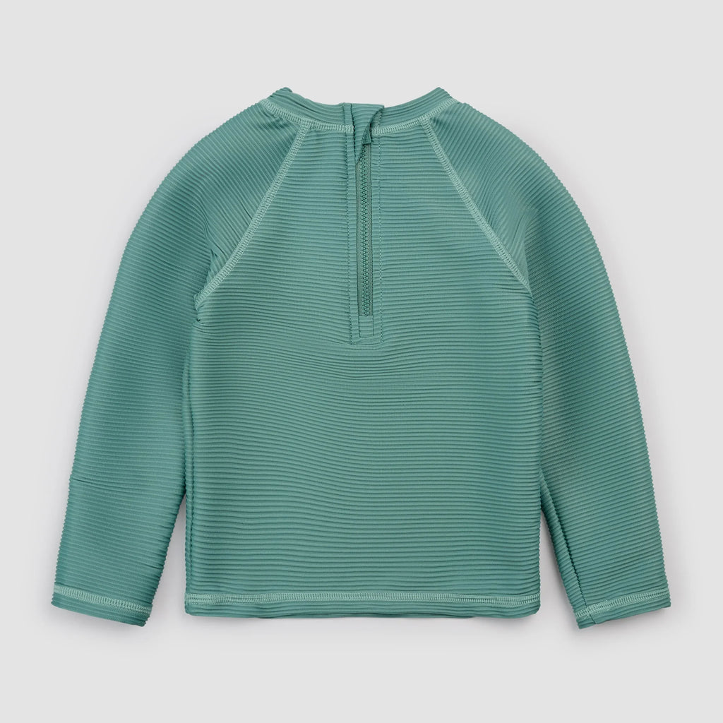 L/S Ribbed Rashguard | Teal | Miles the Label