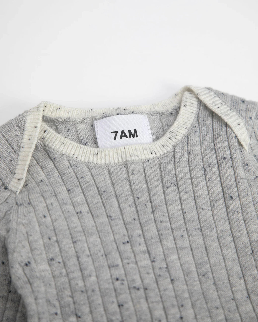 Hug Me Long Sleeve Bodysuit | Light Heather Grey | 7AM