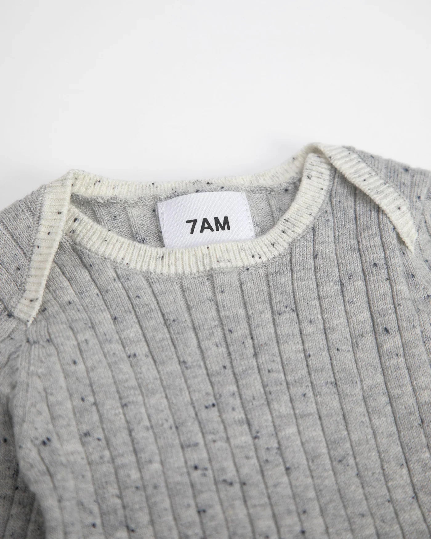 Hug Me Long Sleeve Bodysuit | Light Heather Grey | 7AM