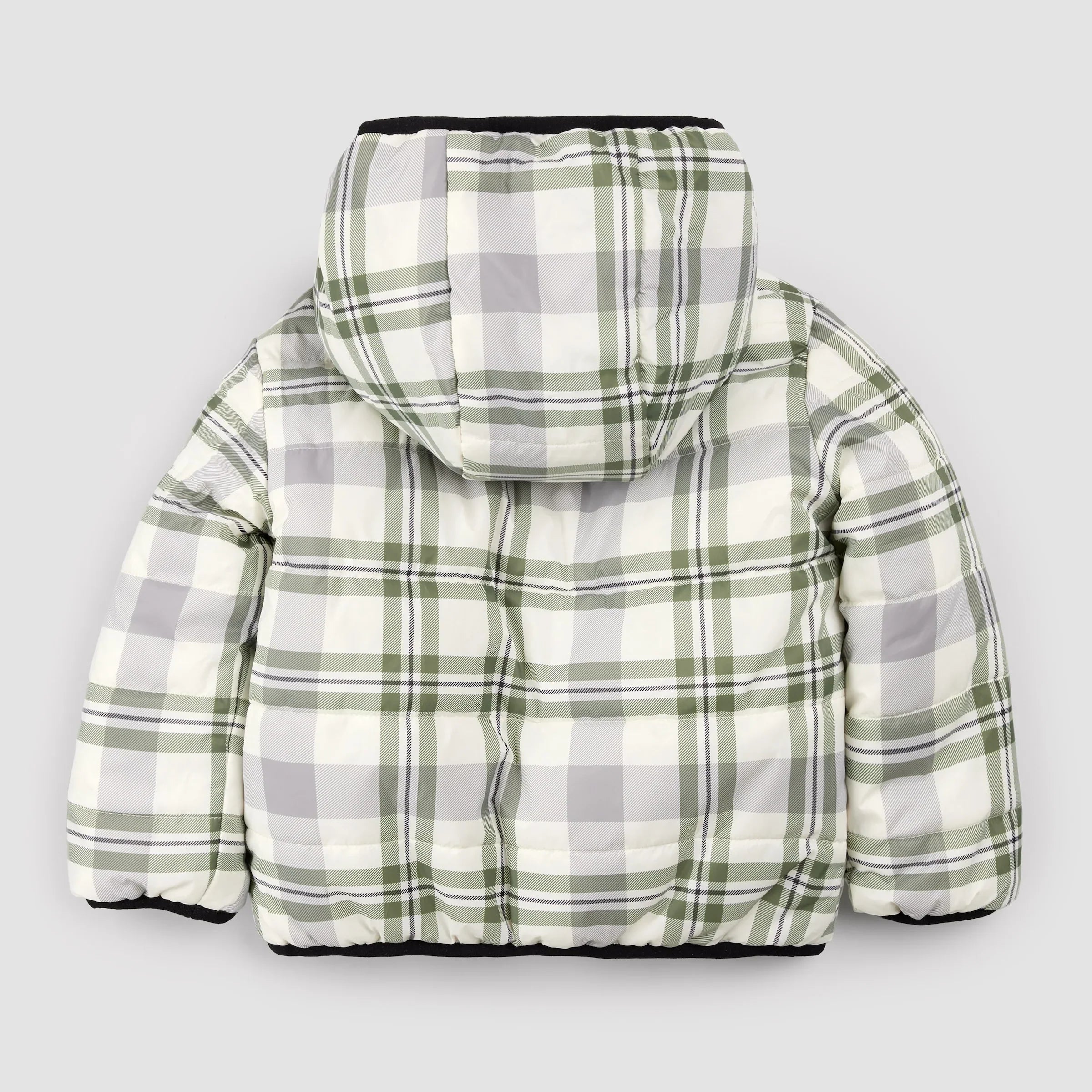 Reversible Jacket | Winter Moss Plaid Print on Black | Miles the Label
