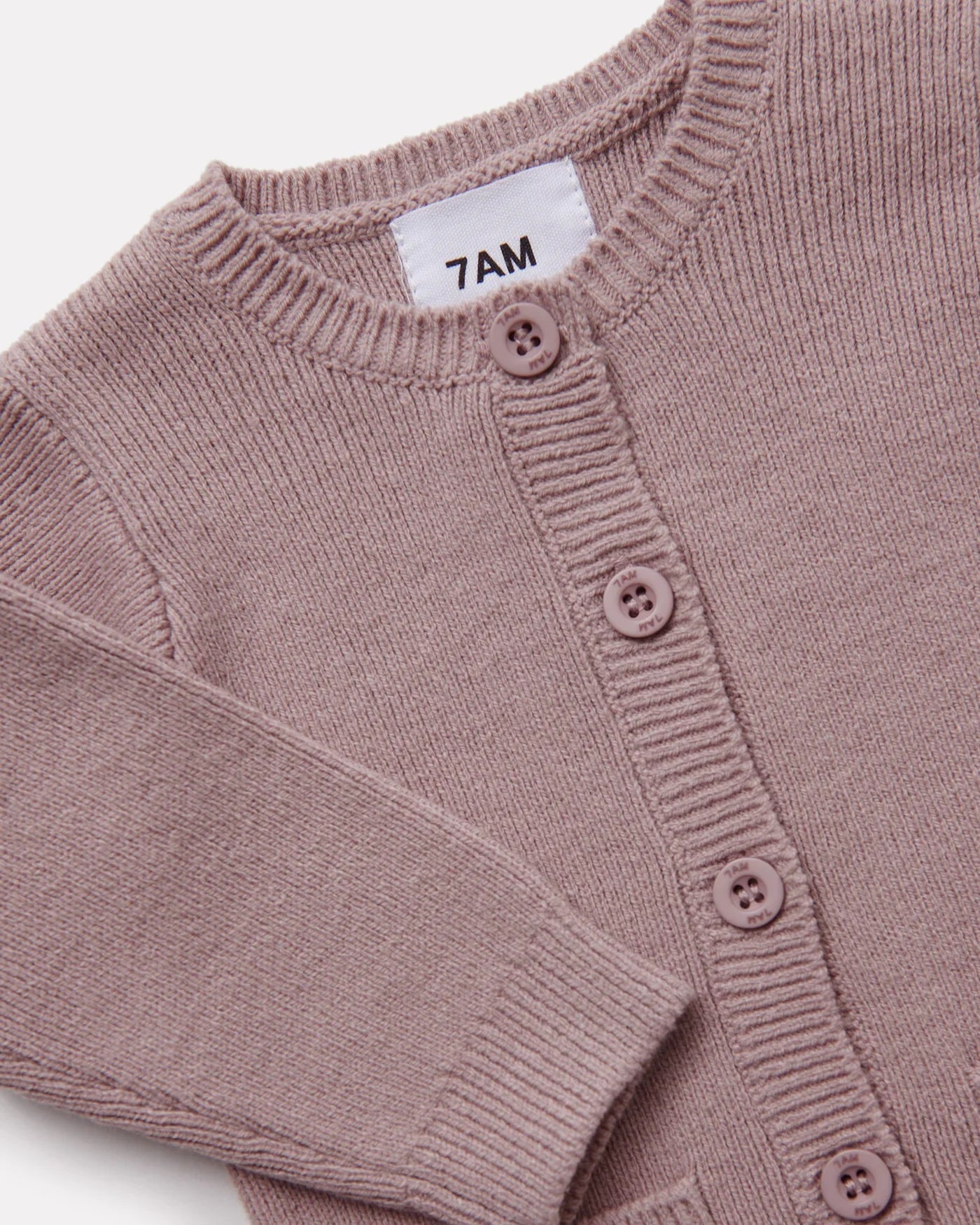 Chunk Long Sleeve Ribbed Jumpsuit | Rose Ash | 7AM