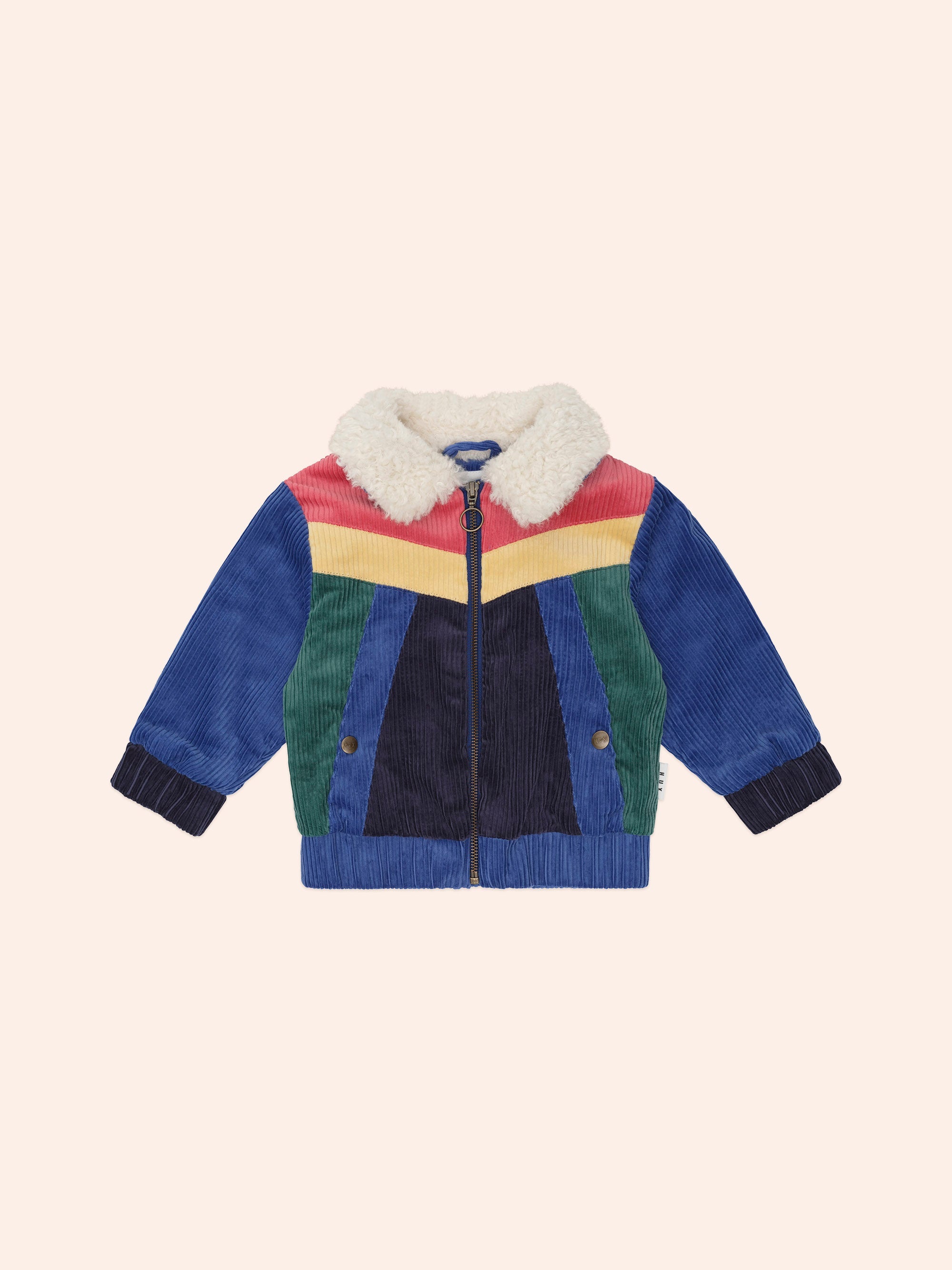 Colour Block Cord Jacket | Multi | Huxbaby
