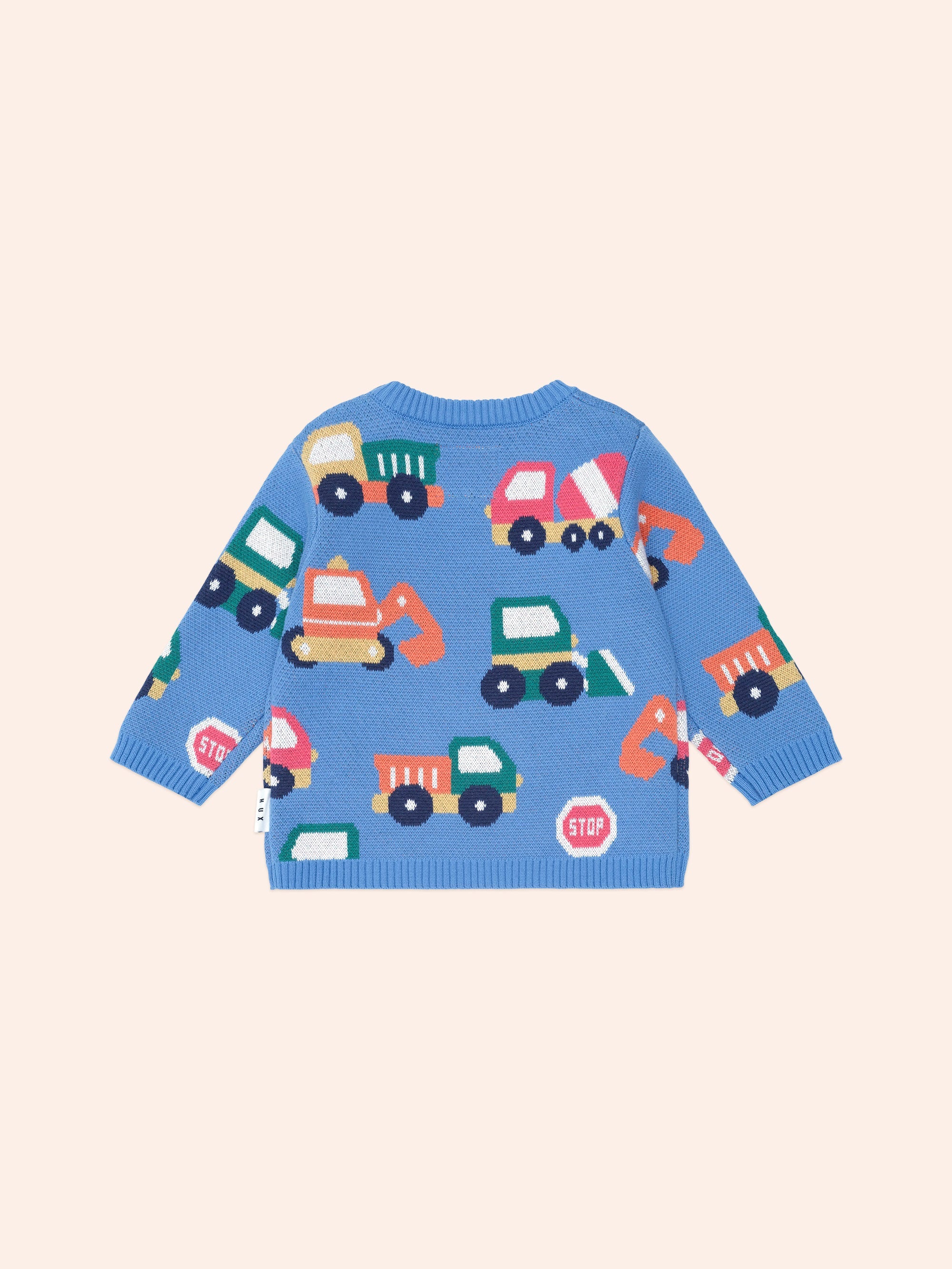 Construction Pullover | Nautical Blue | Huxbaby