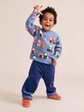 Construction Pullover | Nautical Blue | Huxbaby