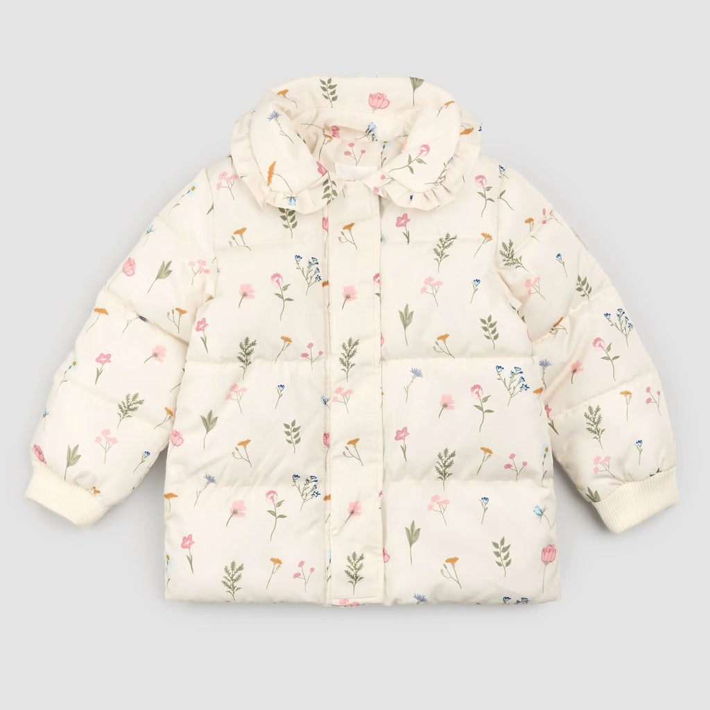 Puffer Jacket | Pressed Florals on Birch | Miles the Label
