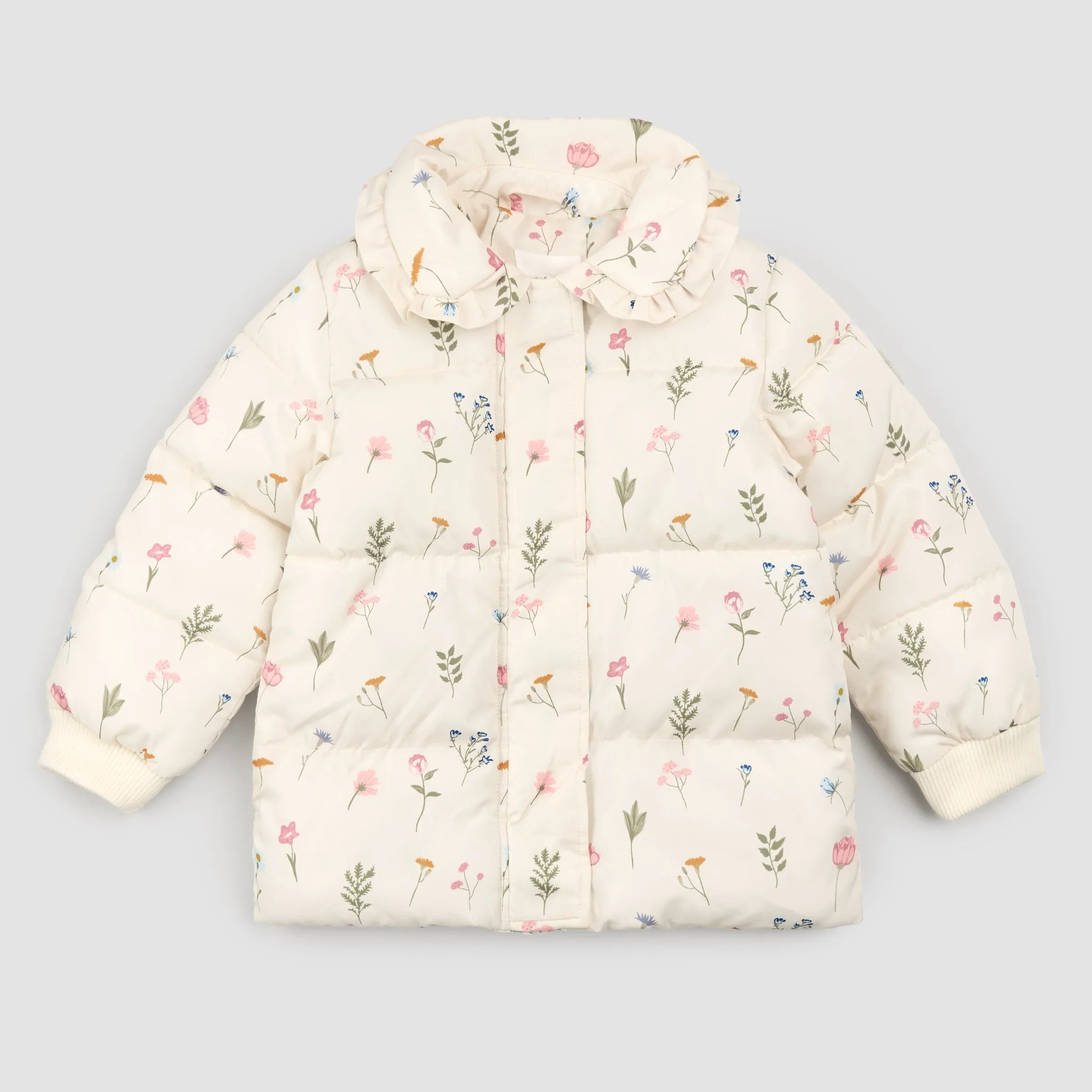 Puffer Jacket | Pressed Florals on Birch | Miles the Label