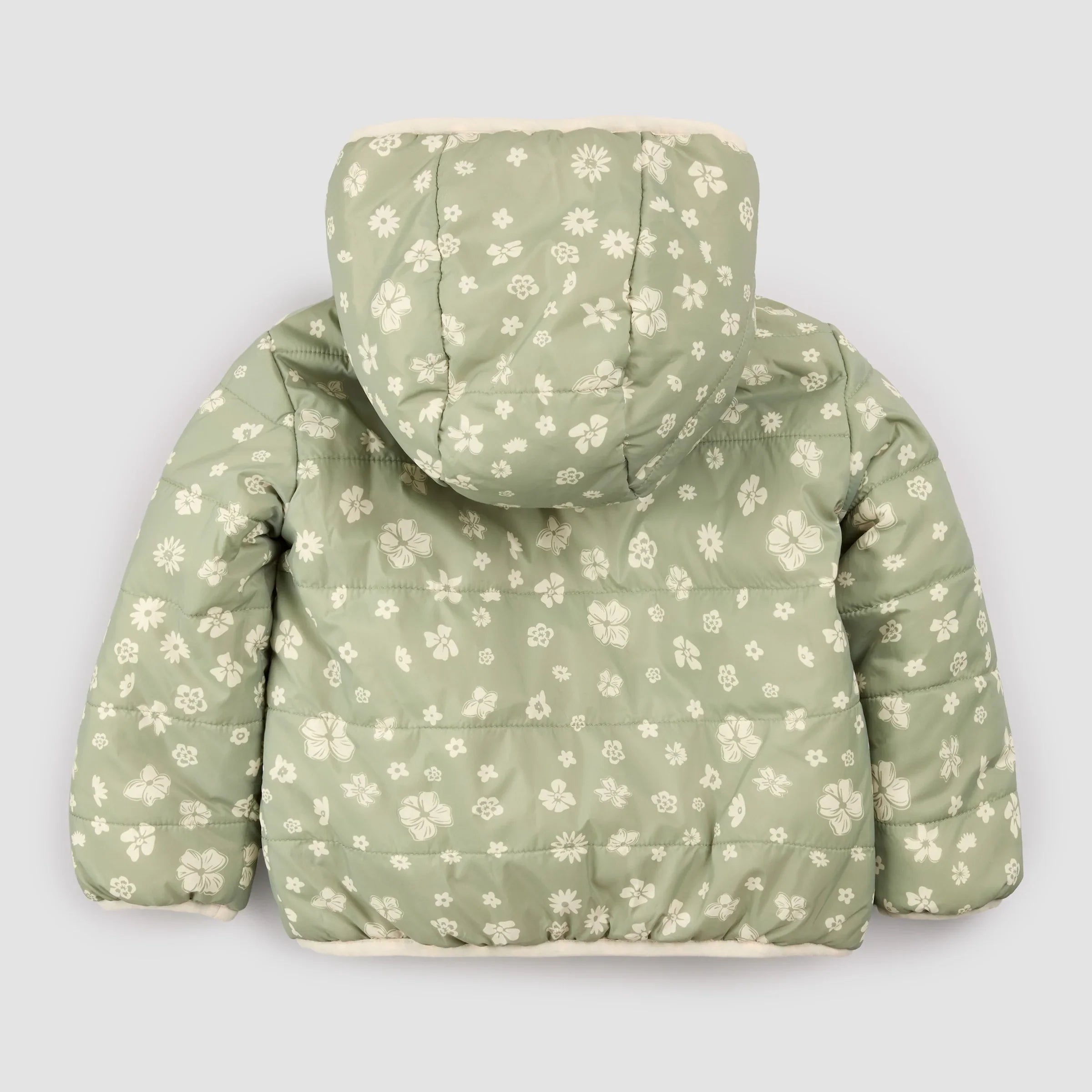 Reversible Jacket | Sage Floral Print on Birch | Miles the Label
