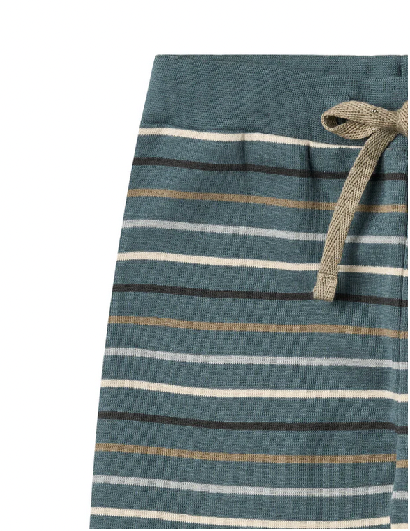 Jersey Pants Leo | Blue Multi Stripe | Wheat Clothing