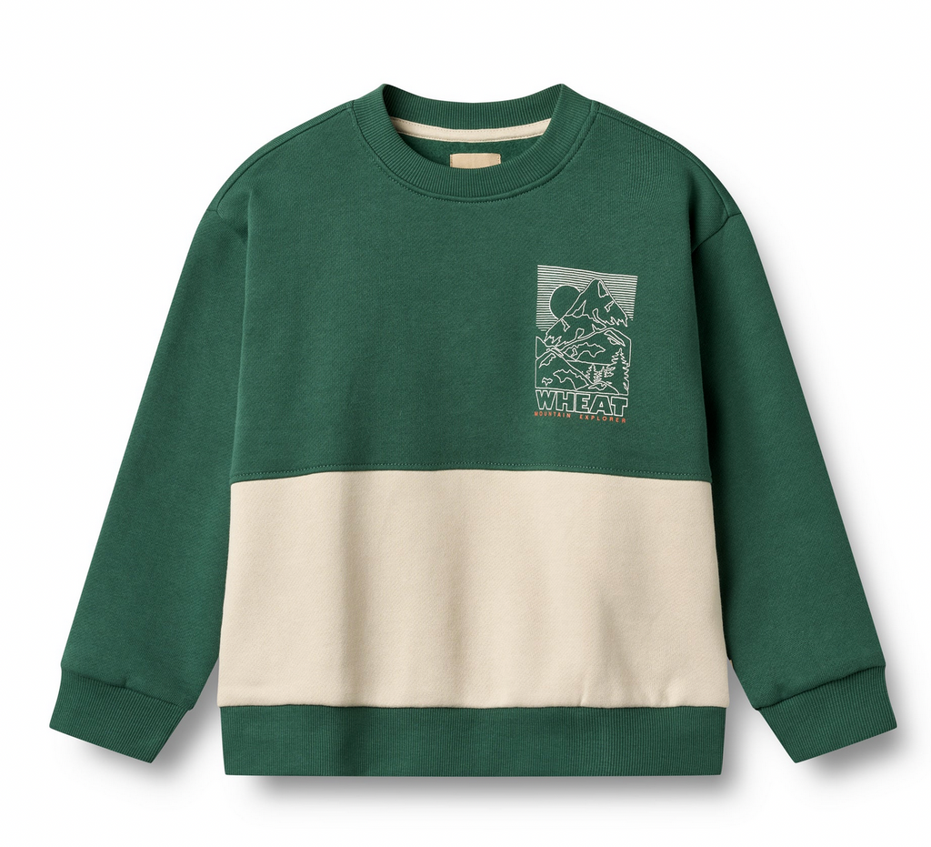 Sweatshirt Steff | Kale | Wheat Clothing