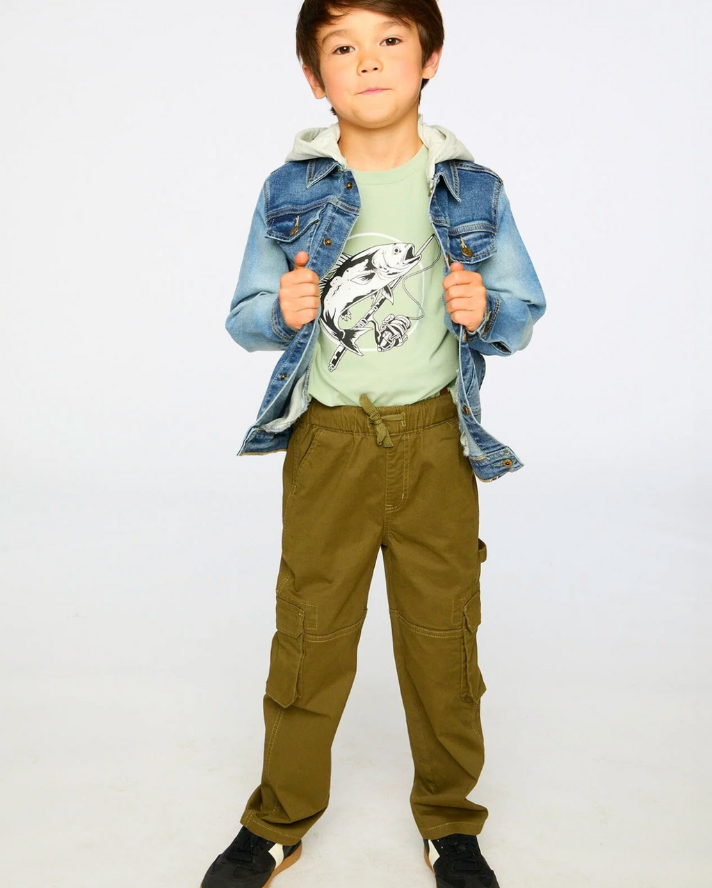 Stretch Twill Carpenter Pant | Green | Deux Par Deux