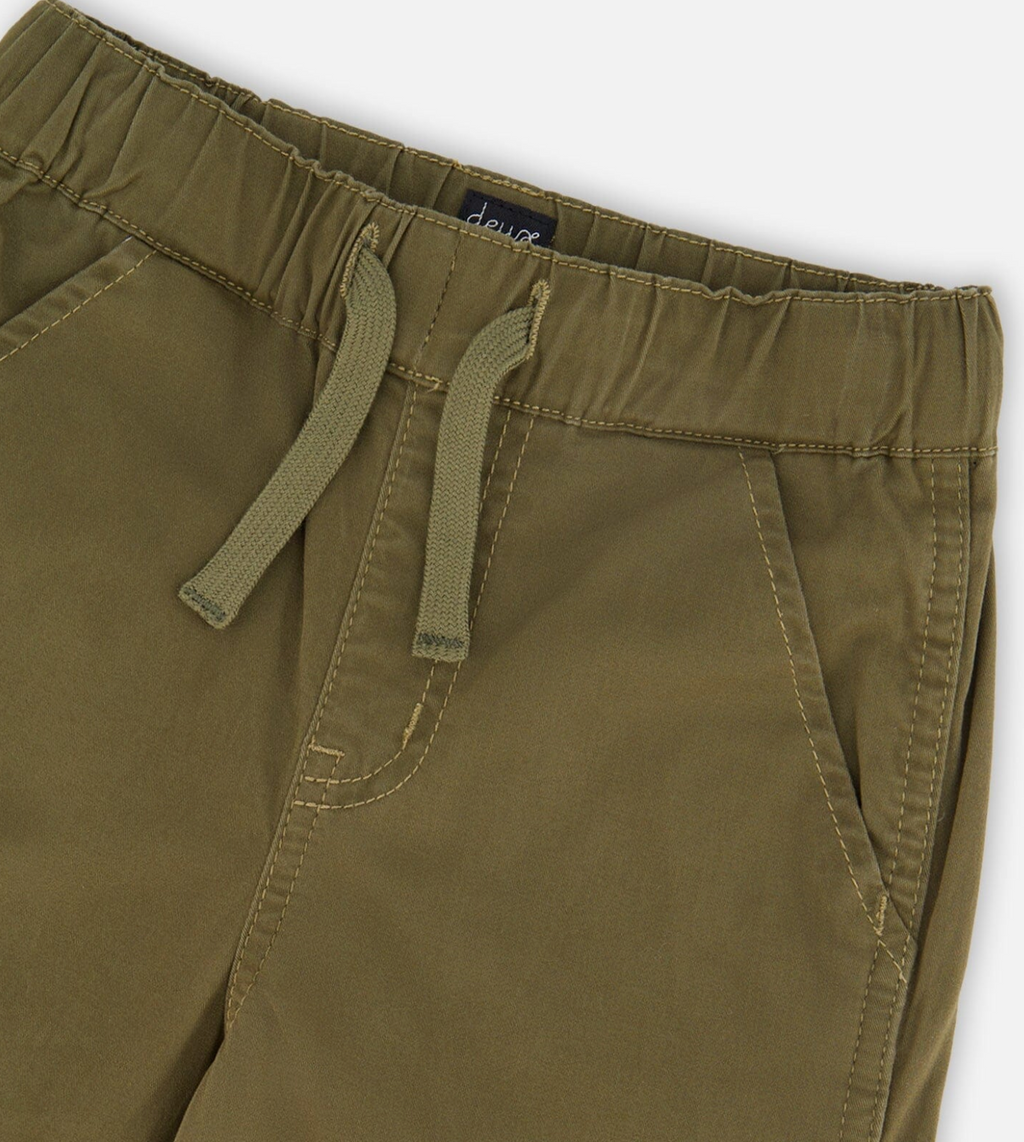 Stretch Twill Carpenter Pant | Green | Deux Par Deux