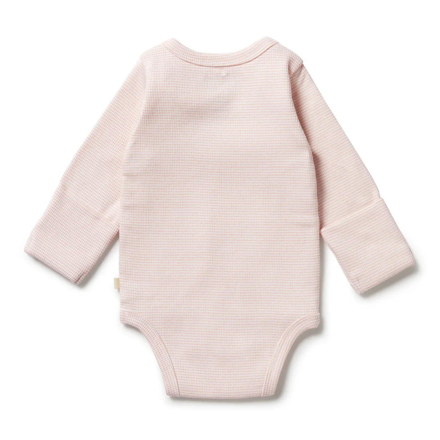 Organic Stripe Rib Kimono Bodysuit | Cantaloupe | Wilson + Frenchy