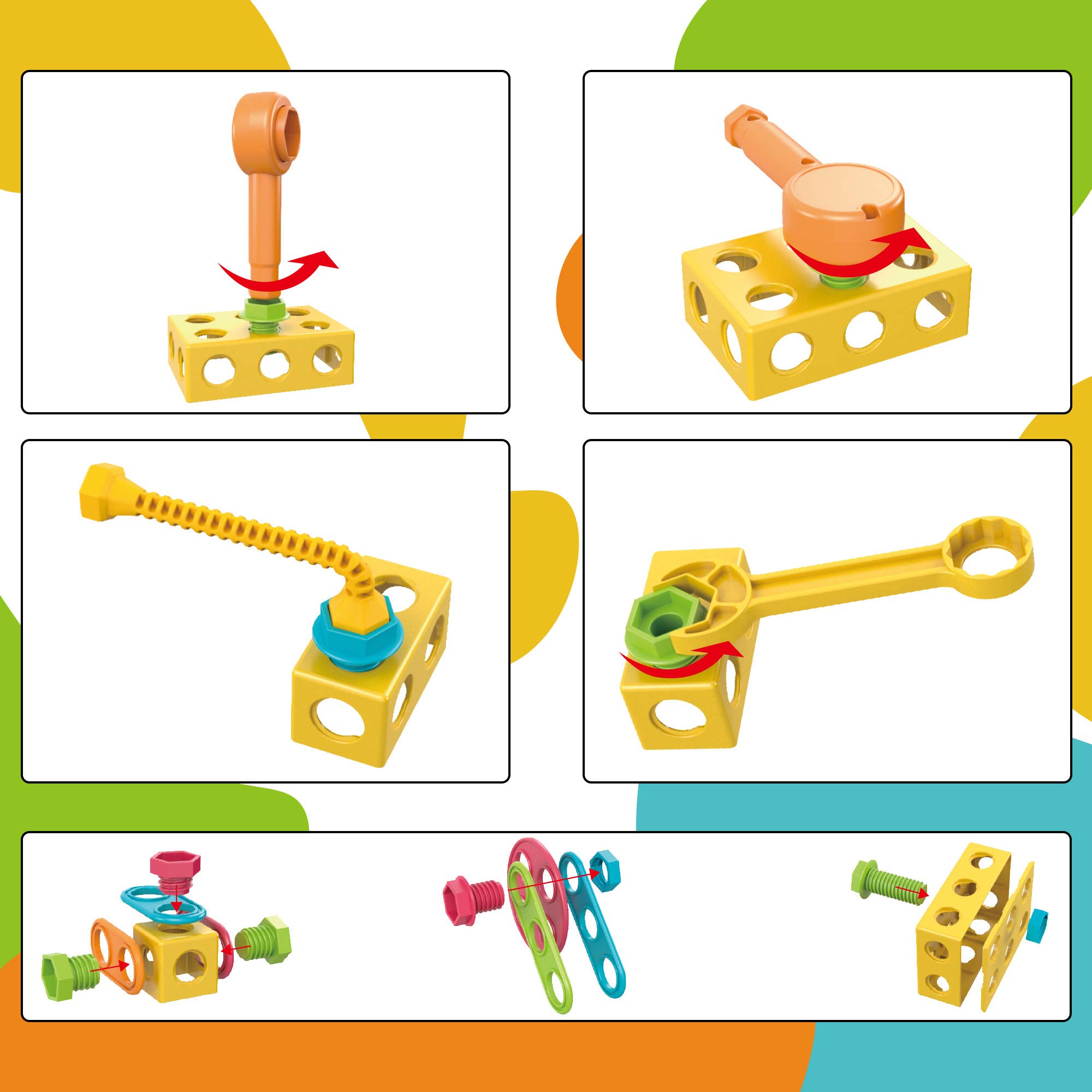 PicassoTiles - PicassoTiles 115pc Engineering Construction Set - Ages 3+